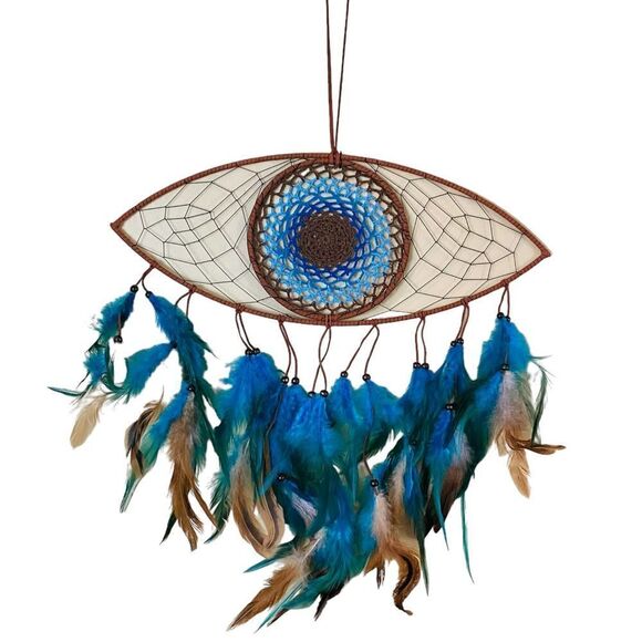 Evil Eye Feather Dream Catcher - Picture 5 of 6